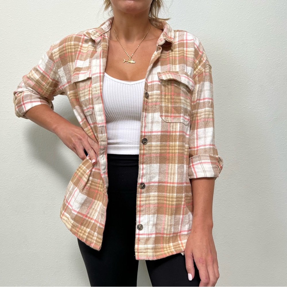 Wonder nation thick flannel Shacket